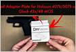 DPP Titanium Adapter Plate for Glock 43X48 MOS Hellcat OSP